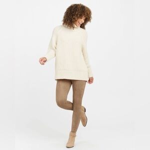 Spanx High Waist Faux Suede Leggings, Size S